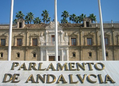 Fachada del Parlamento de Andalucía