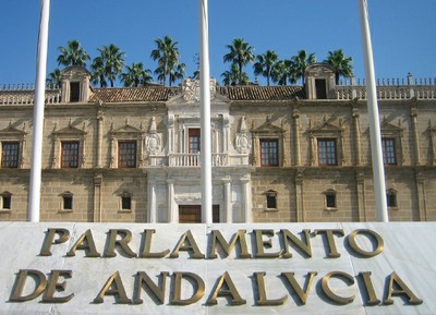 Fachada del Parlamento de Andalucía