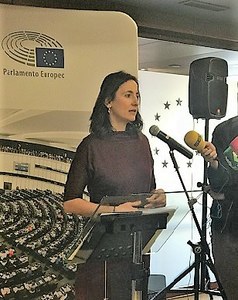 María Andres en la presentación a los medios del balance de la iniciativa