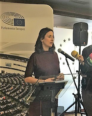 María Andres en la presentación a los medios del balance de la iniciativa