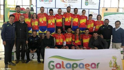 Todos los ganadores de sus respectivas modalidades posan juntos en Galapagar