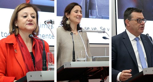 De izda. a dcha. Cristina Gallach, María Andrés y Martínez Donoso