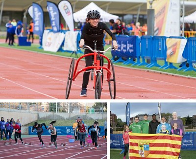 Distintas imágenes con los jóvenes deportistas participantes en el Campeonato Liberty 