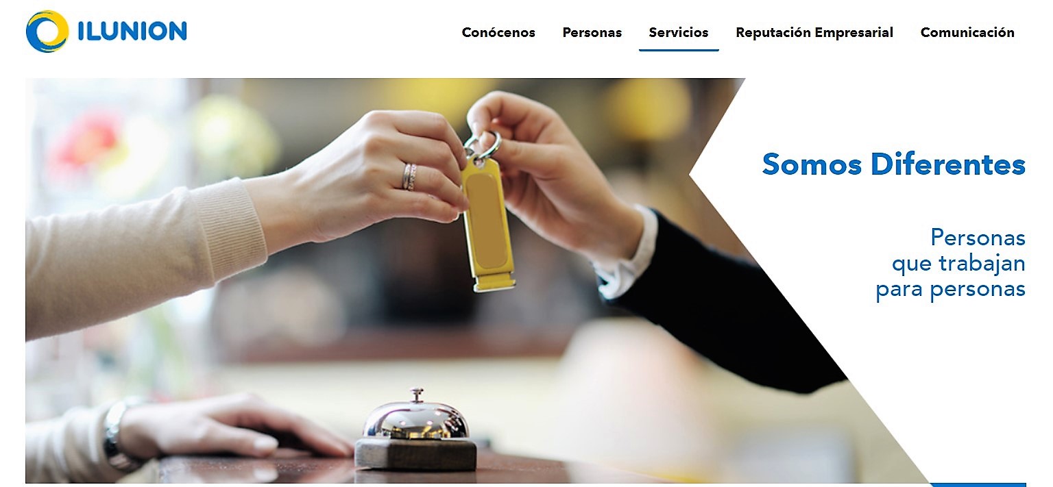 Foto promocional de Ilunion Hotels en la web del grupo empresarial
