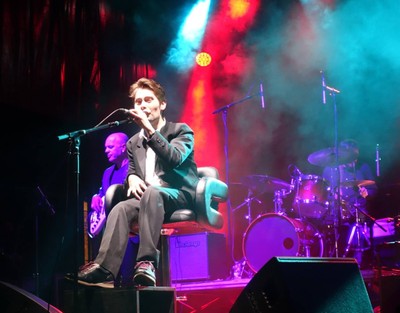 Adrián Vigo Díaz, en pleno concierto en directo