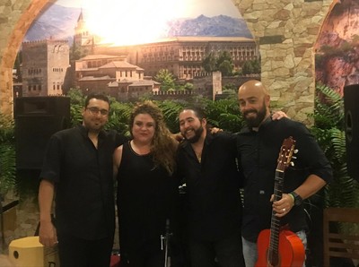 El Kuko (segundo por la derecha), con su grupo Amoraí