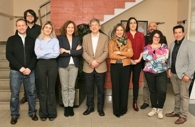 Foto de familia del jurado de los premios de Prensa y Radio tras emitir su fallo