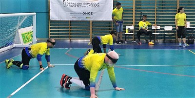 Los chicos del Canarias Cludeon en pleno partido