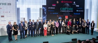 Ceremonia de entrega de los Premios CEPYME 2018 que estuvo presidida por el presidente del Gobierno, Pedro Sánchez.