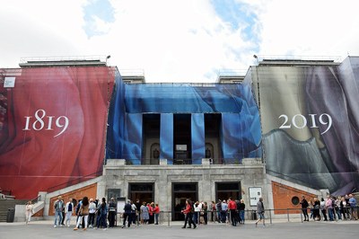 Fachada principal del Museo del Prado en Madrid