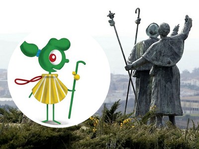 La peregrina, elemento en 3D identificativo del Camino de Santiago para Todos