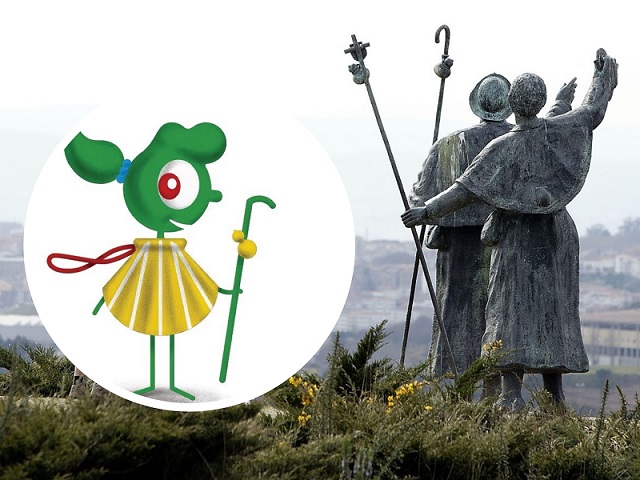 La peregrina, elemento en 3D identificativo del Camino de Santiago para Todos