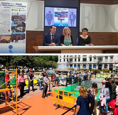 Presentación y actividad en la Semana de la ONCE en Asturias