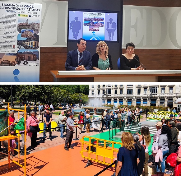Presentación y actividad en la Semana de la ONCE en Asturias