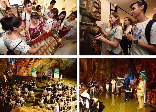 Imágenes de las visitas al Museo y las cuevas en Bussot