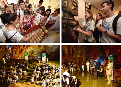 Imágenes de las visitas al Museo y las cuevas en Bussot