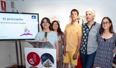 Foto de familia del acto de presentación de "El Principito" en LF