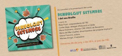 Portada del libro Benvolgut Setembre