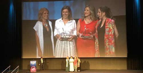 Gala de entrega de los premios, que en el caso de Ilunion recogió Susana Sánchez