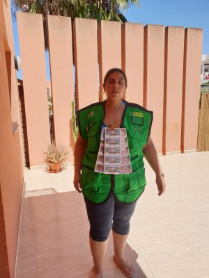 Leticia Senaz Ferreira es agente vendedora de la ONCE en Ibiza