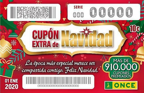 Reproducción del cupón del Sorteo Extra de Navidad