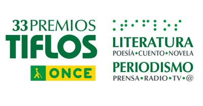 Logo de los XXXIII Premios Tiflos de Literatura