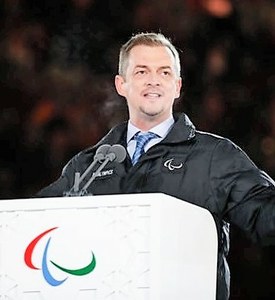 Andrew Parsons, presidente del Comité Paralímpico Internacional