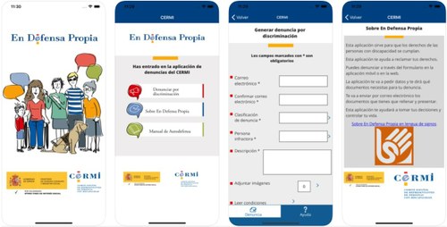 Capturas de pantalla de un móvil con la descarga de la aplicación