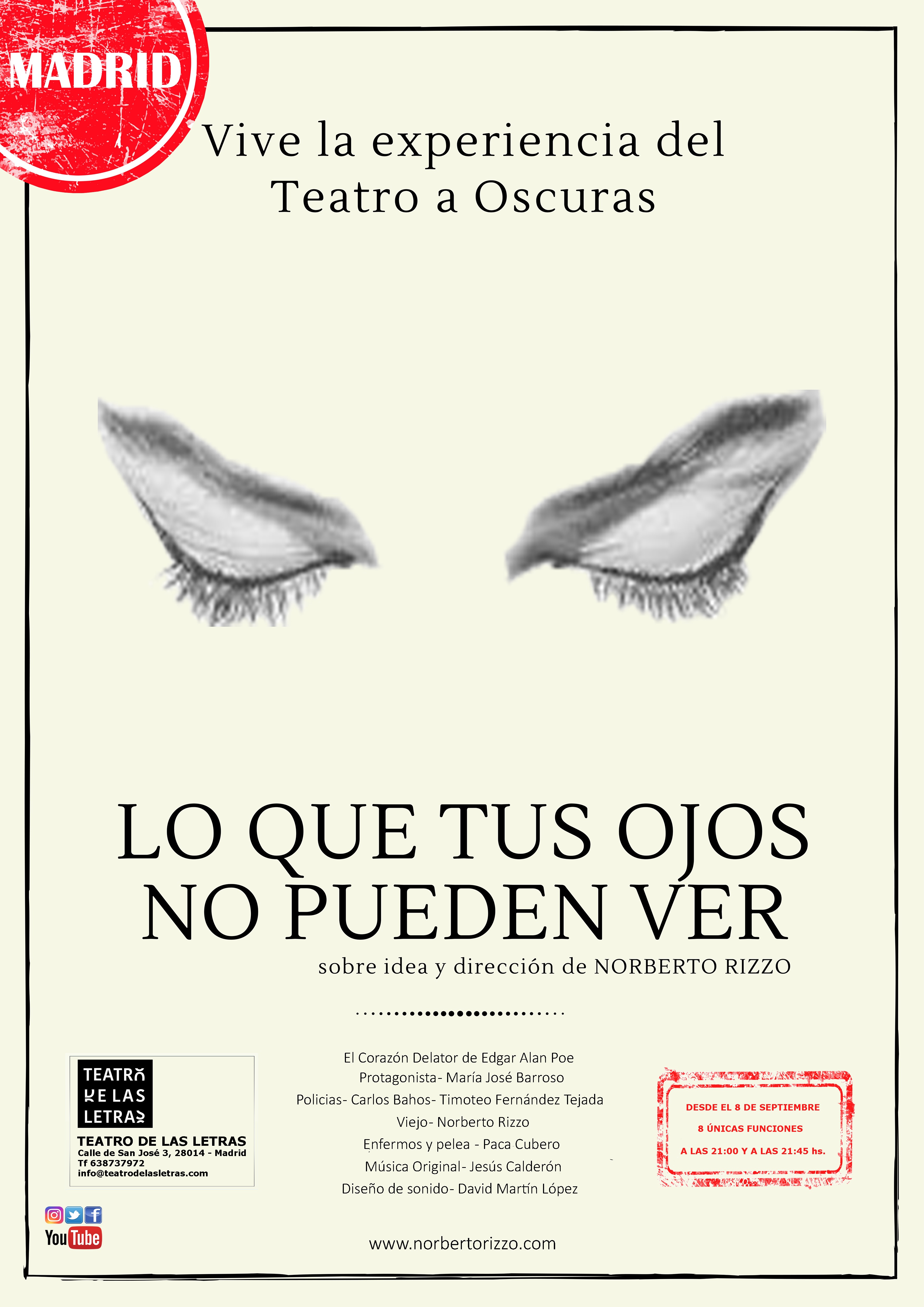 Cartel de "Lo que tus ojos no pueden ver"