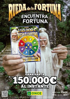 Cartel promocional del nuevo rasca 'Ruleta de la Fortuna'