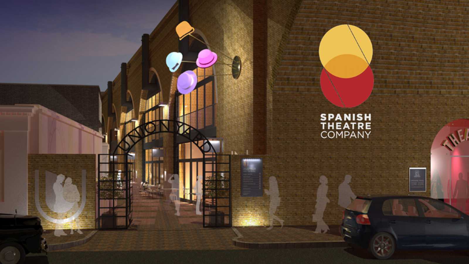 Fachada del Teatro Cervantes en Londres