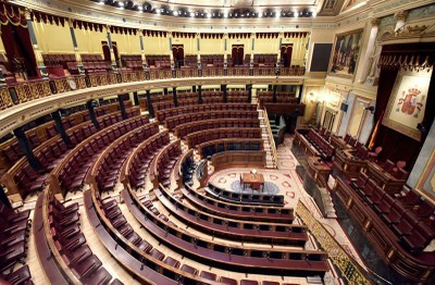 Hemiciclo del Congreso vacío