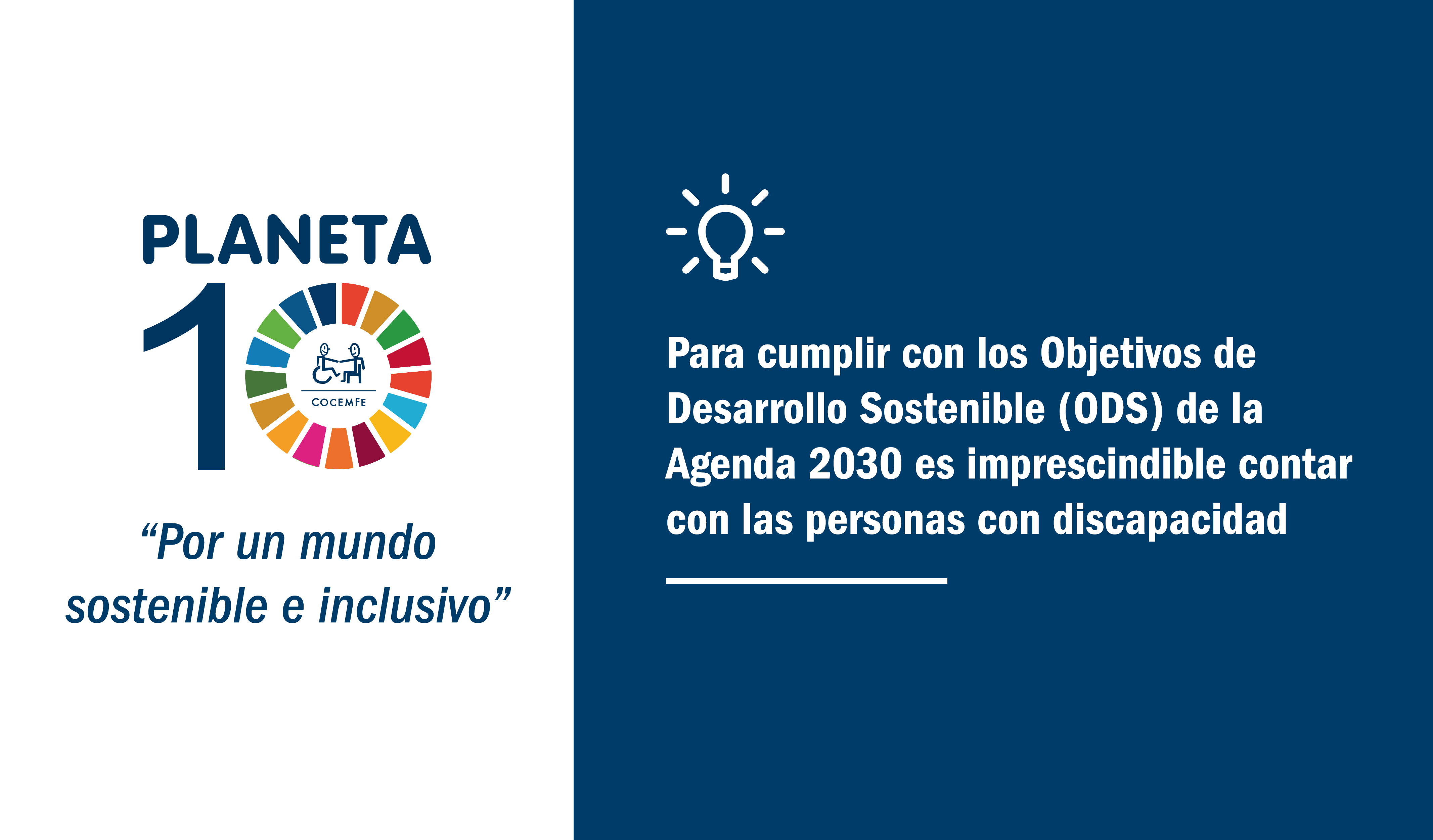 Logo Campaña Planeta 10 de COCEMFE