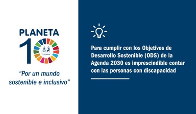 Logo Campaña Planeta 10 de COCEMFE