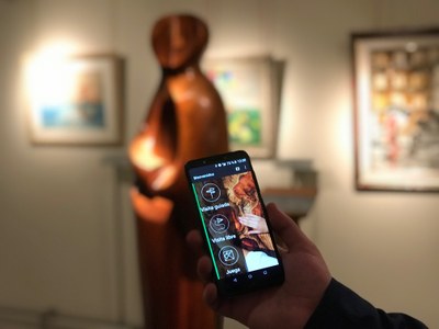 Sistema de guiado Amuse, a través del móvil, instalado en el Museo Tiflológico de la ONCE