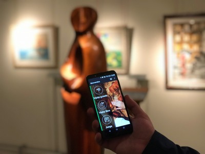 Sistema de guiado Amuse, a través del móvil, instalado en el Museo Tiflológico de la ONCE