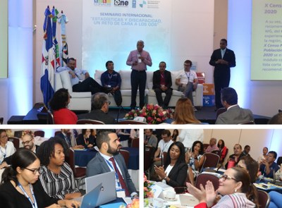 Collage con distintas imágenes del seminario, asistentes y ponentes