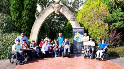 El primer grupo participante en ‘Con los 5 sentidos’, a las puertas de Villa Lucía