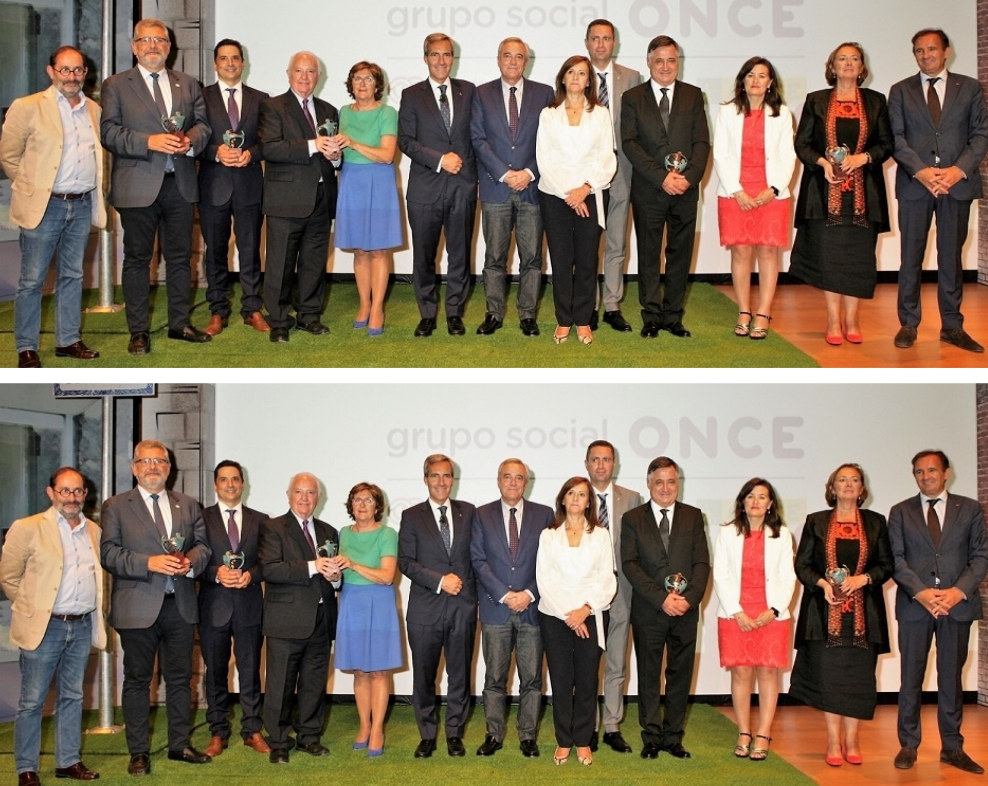 Solidarios de Aragón (arriba) y Andalucía