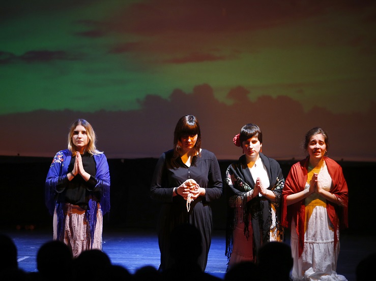 Un momento de la representación de 'Yerma', a cargo de Tiflonuba