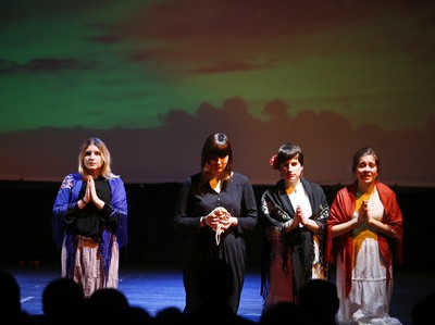 Un momento de la representación de 'Yerma', a cargo de Tiflonuba