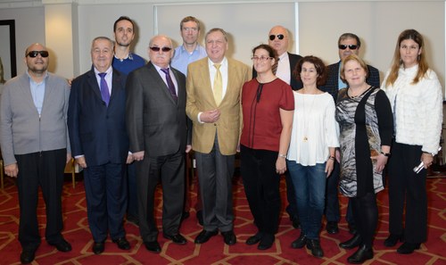 La Junta Directiva de la EBU tras su constitución en la Asamblea de Londres de octubre 2015