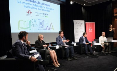 Otro momento de la presentación de la iniciativa en la sede del Instituto Cervantes
