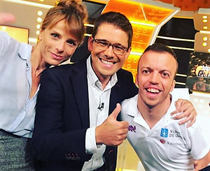 Alberto Seoane (a la derecha), junto a Marc Martín y Arse Cañada