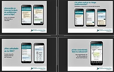 Cartel promocional de la aplicación de Portal del Paciente de Quirón Salud