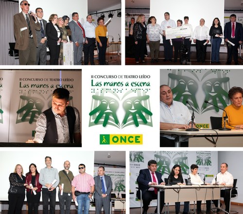 Collage de imágenes con distintos momentos del acto de entrega de premios