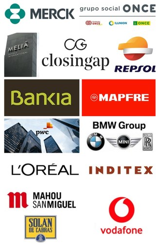 Collage con los logos de las empresas que forman parte del clúster 