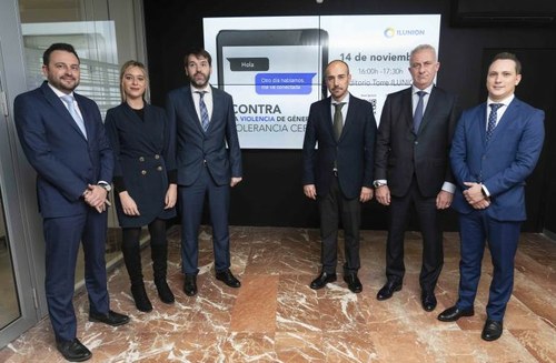 Responsables de Ilunion Seguridad en la presentación del nuevo protocolo