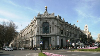 Fachada del edificio del Banco de España