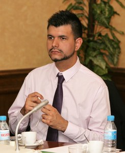Matías Ferreyra durante su intervención